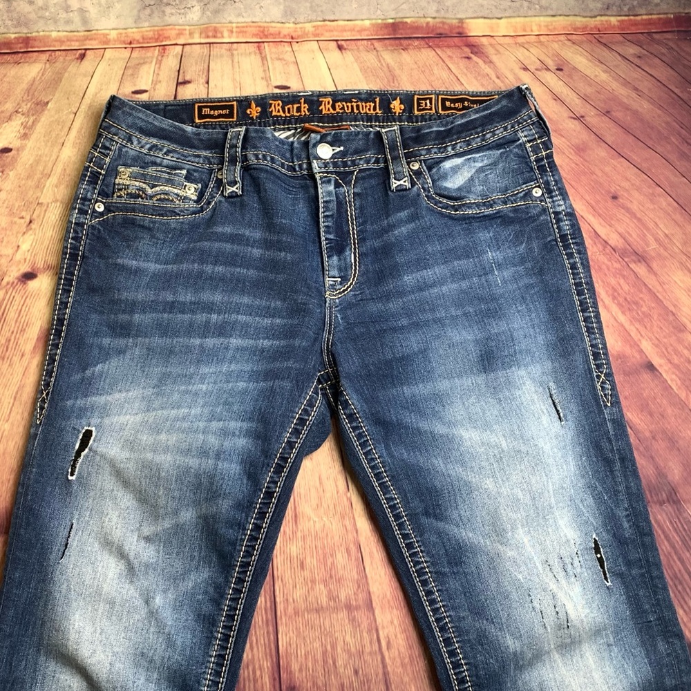 ⭐️Rock Revival Magnor Easy Straight Denim Jean Size 31 - Picture 8 of 16